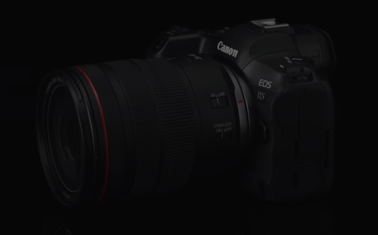 キヤノンのフルサイズミラーレスカメラのハイアマチュア向けモデルEOS R5のイメージ画像
