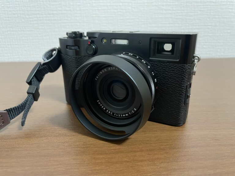 X100vと丸型レンズフード